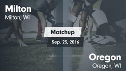 Matchup: Milton vs. Oregon  2016