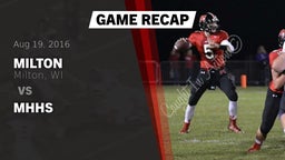 Recap: Milton  vs. MHHS 2016