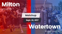 Matchup: Milton vs. Watertown  2017