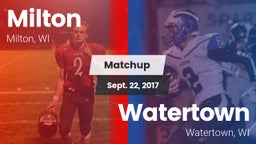 Matchup: Milton vs. Watertown  2017