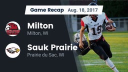 Recap: Milton  vs. Sauk Prairie  2017