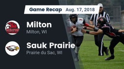 Recap: Milton  vs. Sauk Prairie  2018
