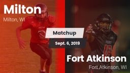 Matchup: Milton vs. Fort Atkinson  2019