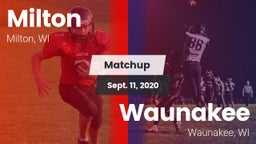 Matchup: Milton vs. Waunakee  2020
