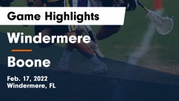 Windermere  vs Boone  Game Highlights - Feb. 17, 2022