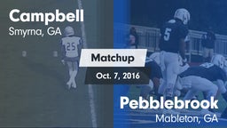 Matchup: Campbell  vs. Pebblebrook  2016