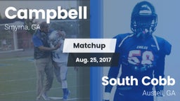 Matchup: Campbell  vs. South Cobb  2017
