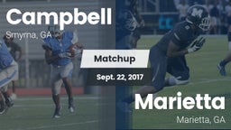 Matchup: Campbell  vs. Marietta  2017