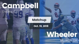 Matchup: Campbell  vs. Wheeler  2018
