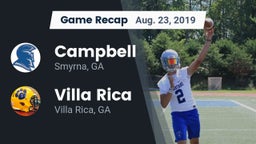 Recap: Campbell  vs. Villa Rica  2019