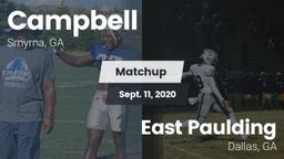 Matchup: Campbell  vs. East Paulding  2020