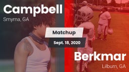 Matchup: Campbell  vs. Berkmar  2020