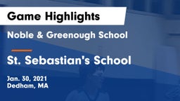 Noble & Greenough School vs St. Sebastian's School Game Highlights - Jan. 30, 2021