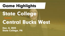 State College  vs Central Bucks West  Game Highlights - Dec. 8, 2023