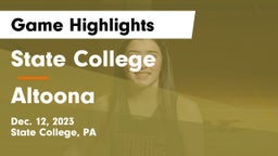 State College  vs Altoona  Game Highlights - Dec. 12, 2023