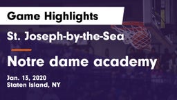 St. Joseph-by-the-Sea  vs Notre dame academy Game Highlights - Jan. 13, 2020