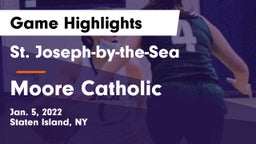 St. Joseph-by-the-Sea  vs Moore Catholic Game Highlights - Jan. 5, 2022