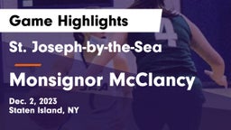 St. Joseph-by-the-Sea  vs Monsignor McClancy Game Highlights - Dec. 2, 2023