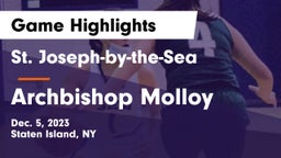 St. Joseph-by-the-Sea  vs Archbishop Molloy  Game Highlights - Dec. 5, 2023