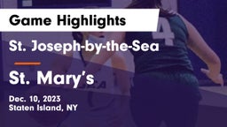 St. Joseph-by-the-Sea  vs St. Mary’s Game Highlights - Dec. 10, 2023