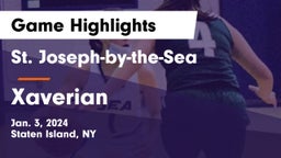 St. Joseph-by-the-Sea  vs Xaverian  Game Highlights - Jan. 3, 2024