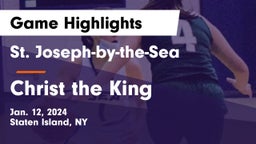 St. Joseph-by-the-Sea  vs Christ the King  Game Highlights - Jan. 12, 2024