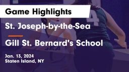 St. Joseph-by-the-Sea  vs Gill St. Bernard's School Game Highlights - Jan. 13, 2024
