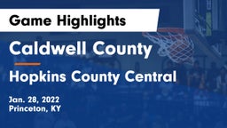 Caldwell County  vs Hopkins County Central  Game Highlights - Jan. 28, 2022