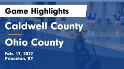 Caldwell County  vs Ohio County  Game Highlights - Feb. 12, 2022