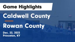 Caldwell County  vs Rowan County  Game Highlights - Dec. 22, 2023