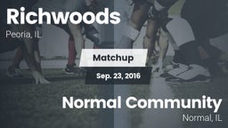 Matchup: Richwoods High vs. Normal Community  2016