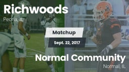 Matchup: Richwoods High vs. Normal Community  2017