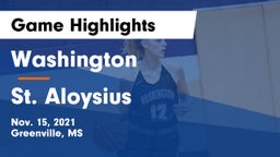 Washington  vs St. Aloysius Game Highlights - Nov. 15, 2021