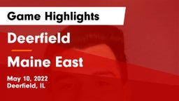 Deerfield  vs Maine East  Game Highlights - May 10, 2022