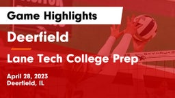 Deerfield  vs Lane Tech College Prep Game Highlights - April 28, 2023