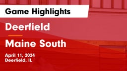 Deerfield  vs Maine South  Game Highlights - April 11, 2024