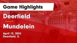 Deerfield  vs Mundelein  Game Highlights - April 13, 2024