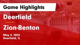 Deerfield  vs Zion-Benton  Game Highlights - May 4, 2024
