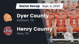 Recap: Dyer County  vs. Henry County  2020