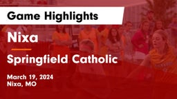 Nixa  vs Springfield Catholic  Game Highlights - March 19, 2024