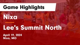 Nixa  vs Lee's Summit North  Game Highlights - April 19, 2024