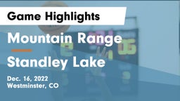 Mountain Range  vs Standley Lake  Game Highlights - Dec. 16, 2022