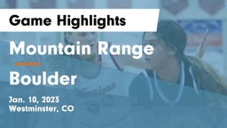 Mountain Range  vs Boulder  Game Highlights - Jan. 10, 2023