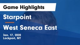 Starpoint  vs West Seneca East  Game Highlights - Jan. 17, 2020