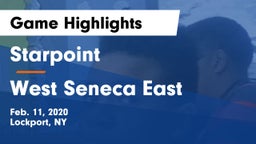 Starpoint  vs West Seneca East  Game Highlights - Feb. 11, 2020