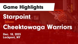 Starpoint  vs Cheektowaga Warriors Game Highlights - Dec. 18, 2023