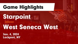Starpoint  vs West Seneca West  Game Highlights - Jan. 4, 2024