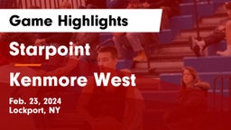 Starpoint  vs Kenmore West Game Highlights - Feb. 23, 2024