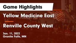 Yellow Medicine East  vs Renville County West  Game Highlights - Jan. 11, 2022