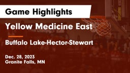 Yellow Medicine East  vs Buffalo Lake-Hector-Stewart  Game Highlights - Dec. 28, 2023
